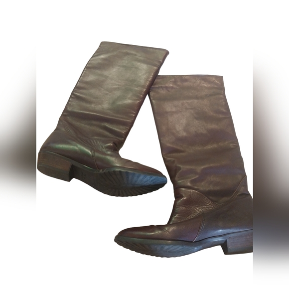 SANTANA BOOTS CANADA SOFT LEATHER FULL ZIP STRETCH CALFS SIZE 7.5 - Picture 7 of 9